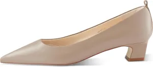 7or9 Block Heels for Women Comfortable Womens Pumps Breathable Lambskin Heels Closed Toe Black Heels 1.38"