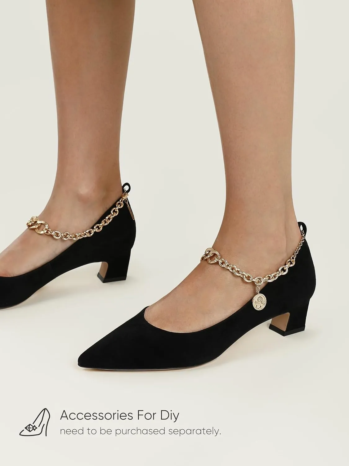 7or9 Block Heels for Women Comfortable Womens Pumps Breathable Lambskin Heels Closed Toe Black Heels 1.38"