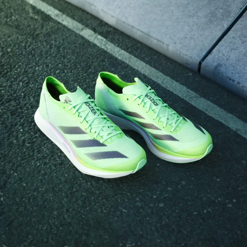 adidas Adizero Takumi Sen 10 sneakers, green/black/white