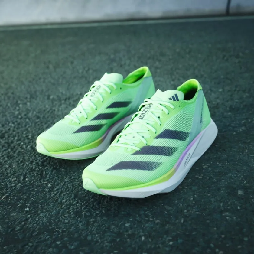 adidas Adizero Takumi Sen 10 sneakers, green/black/white