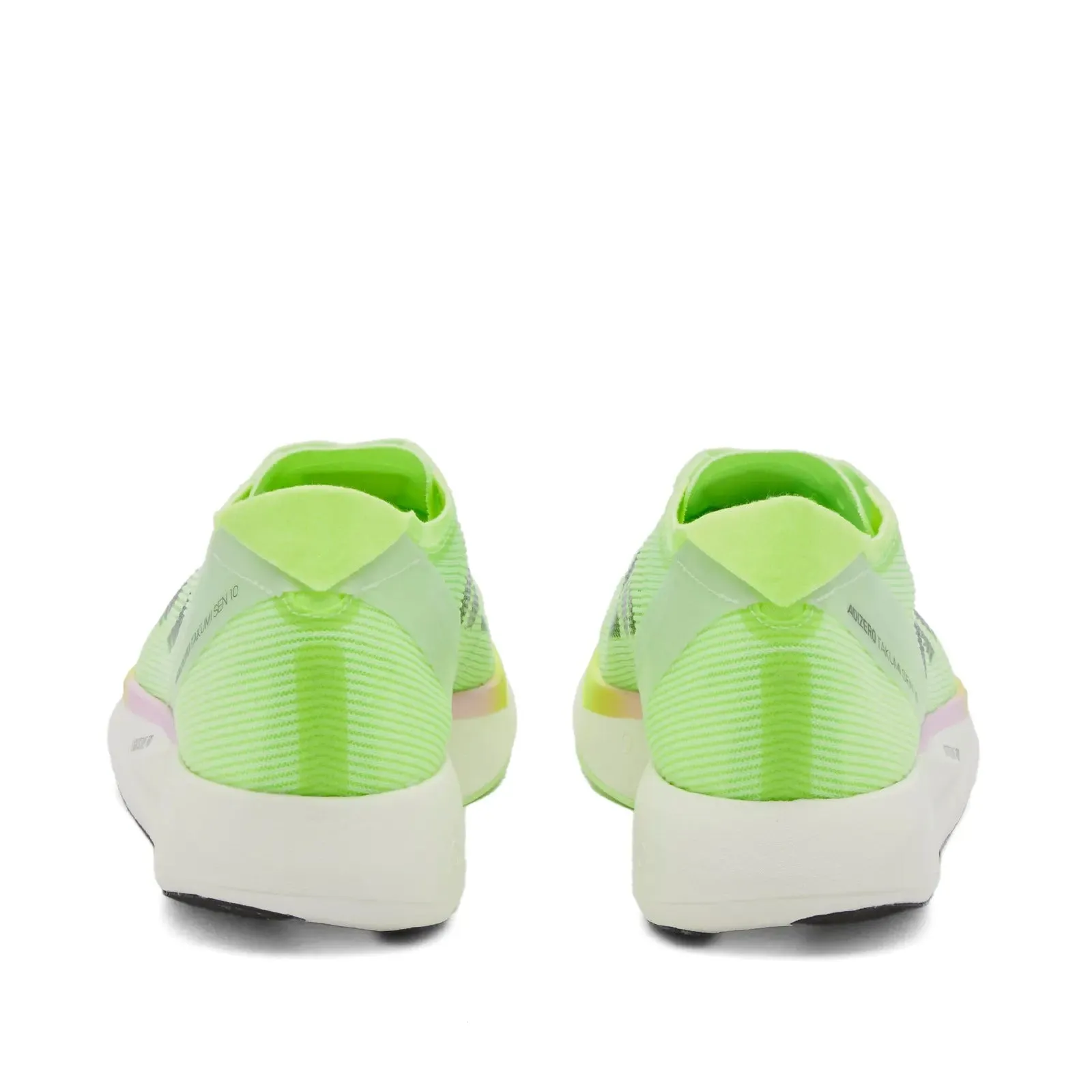 adidas Adizero Takumi Sen 10 sneakers, green/black/white