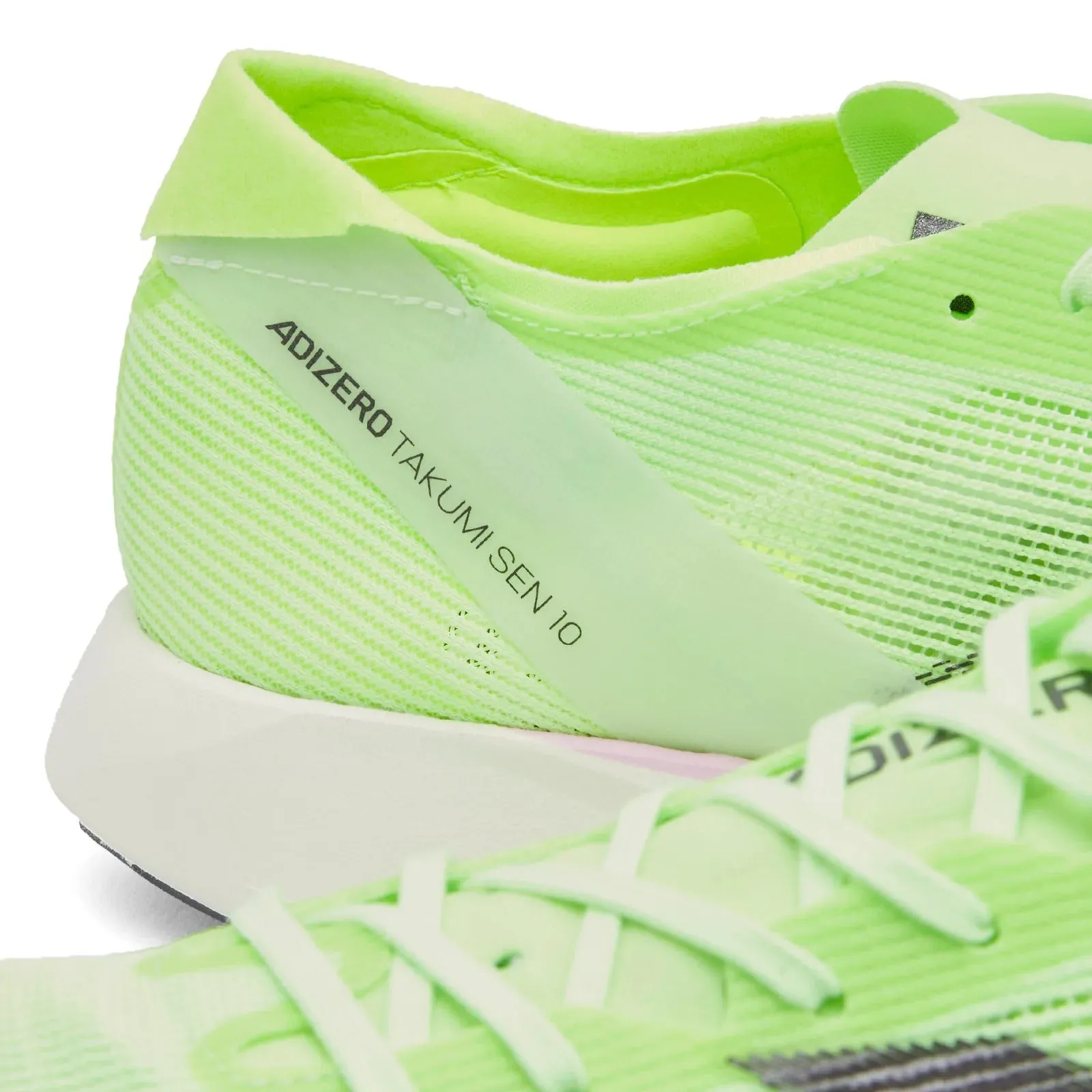 adidas Adizero Takumi Sen 10 sneakers, green/black/white