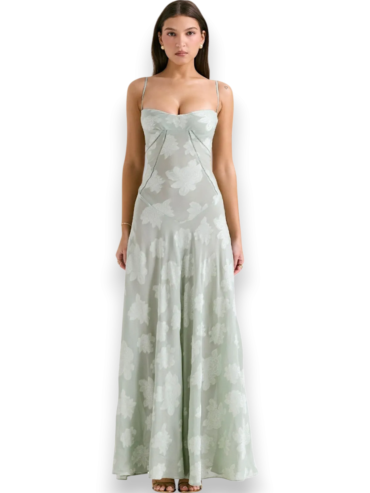 Amara Blossom Purple Floral Vintage Gown