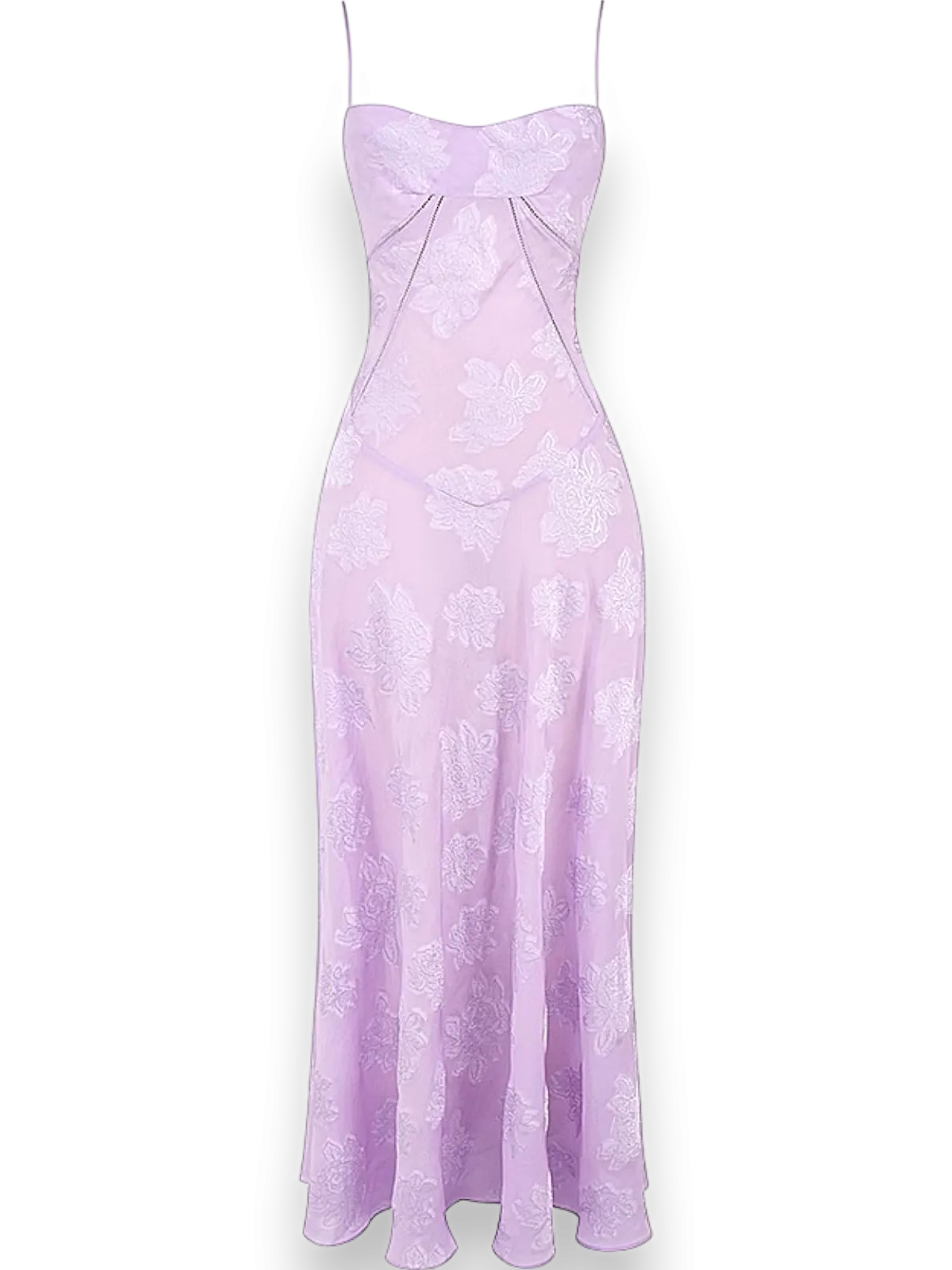 Amara Blossom Purple Floral Vintage Gown