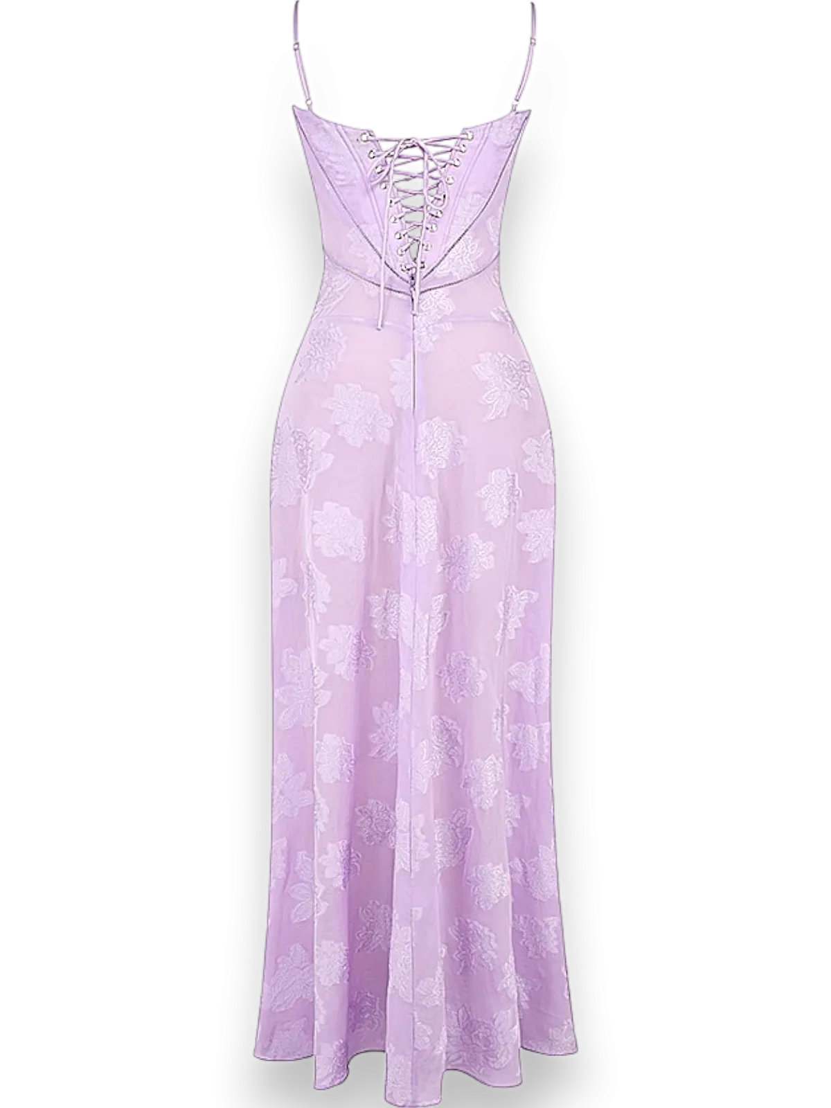 Amara Blossom Purple Floral Vintage Gown