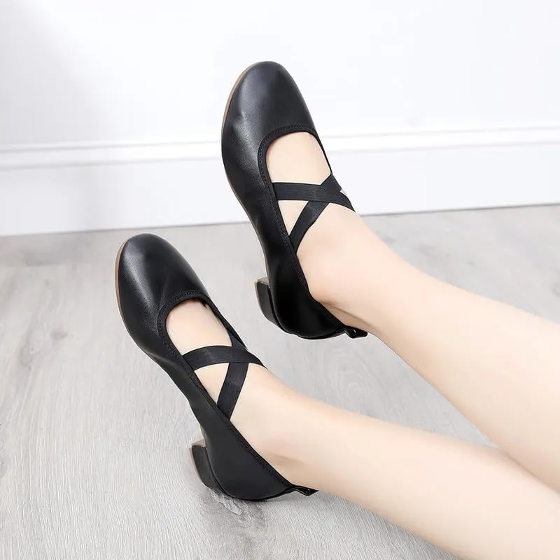 AOQUNFS Womens Latin Dance Shoes Close Toe Ballroom Dance Practice Shoes