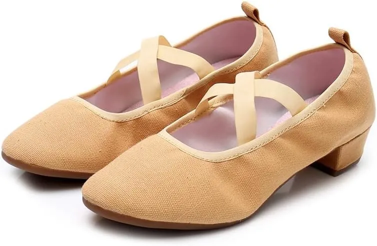 AOQUNFS Womens Latin Dance Shoes Close Toe Ballroom Dance Practice Shoes