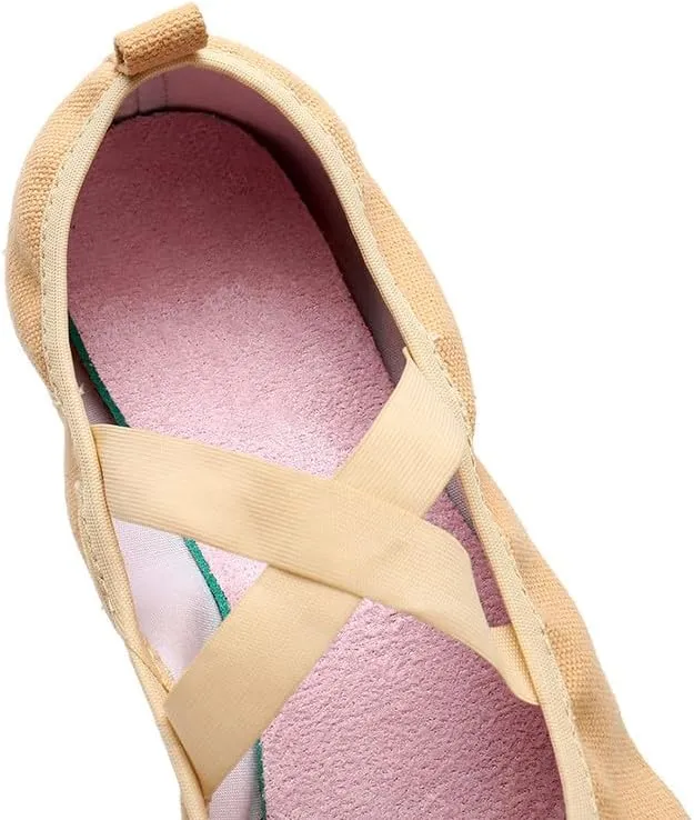 AOQUNFS Womens Latin Dance Shoes Close Toe Ballroom Dance Practice Shoes