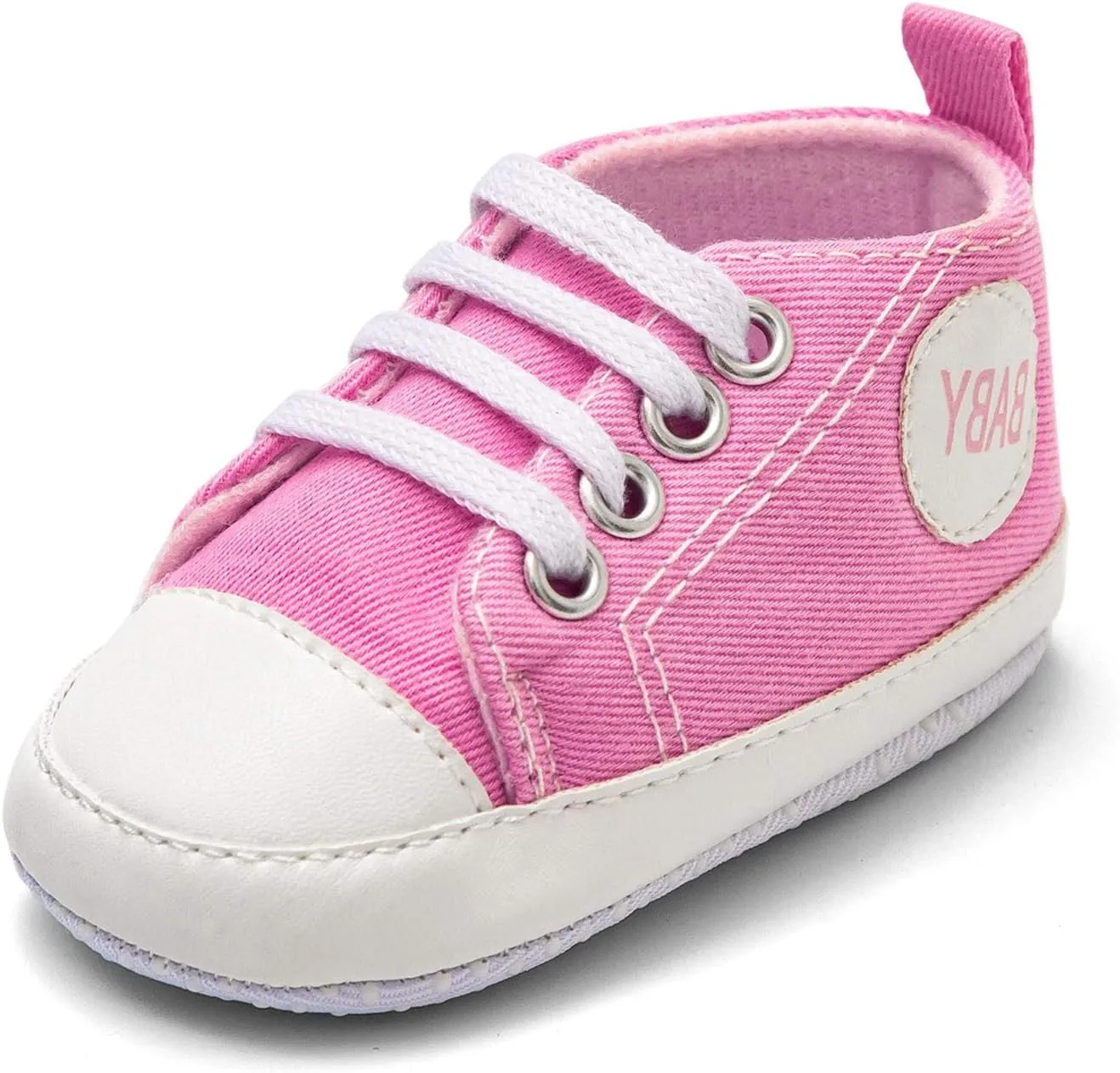 Baby Infant Lace Sneakers Flat Non Slip Ankle Toddler First Walking Running Sport Shoes Lightweight Casual Comfy