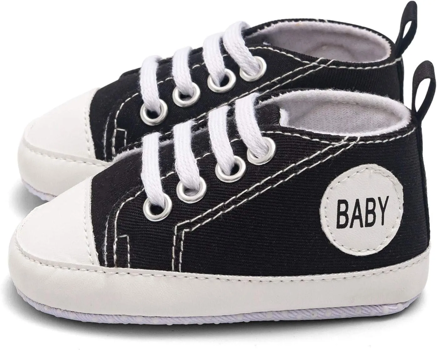 Baby Infant Lace Sneakers Flat Non Slip Ankle Toddler First Walking Running Sport Shoes Lightweight Casual Comfy
