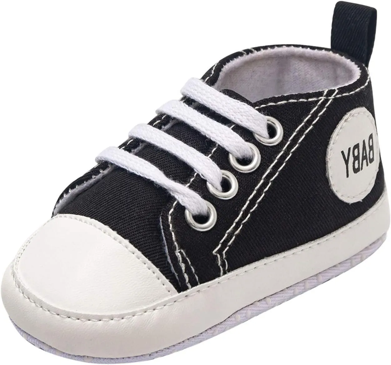 Baby Infant Lace Sneakers Flat Non Slip Ankle Toddler First Walking Running Sport Shoes Lightweight Casual Comfy
