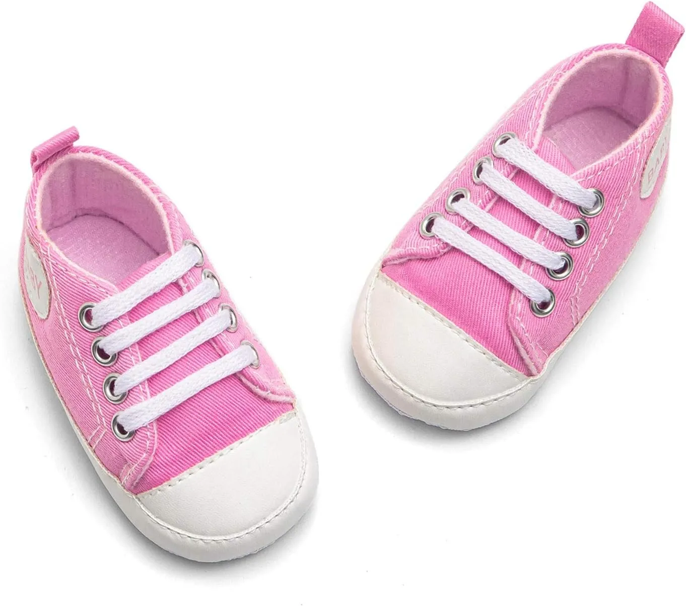 Baby Infant Lace Sneakers Flat Non Slip Ankle Toddler First Walking Running Sport Shoes Lightweight Casual Comfy