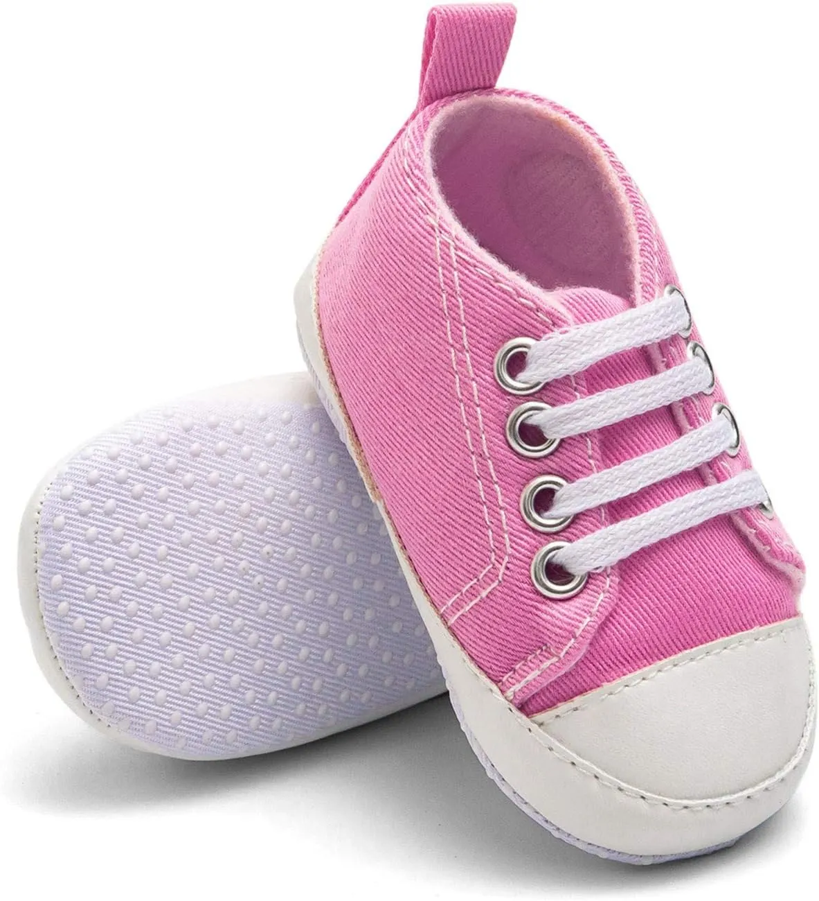 Baby Infant Lace Sneakers Flat Non Slip Ankle Toddler First Walking Running Sport Shoes Lightweight Casual Comfy