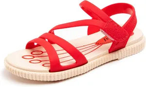 Baby Kids Rubber Strap Sandals Open Toe Bump Wide Shoes Toddler Boys Girls Summer Lightweight Fashion Comfy Sandals