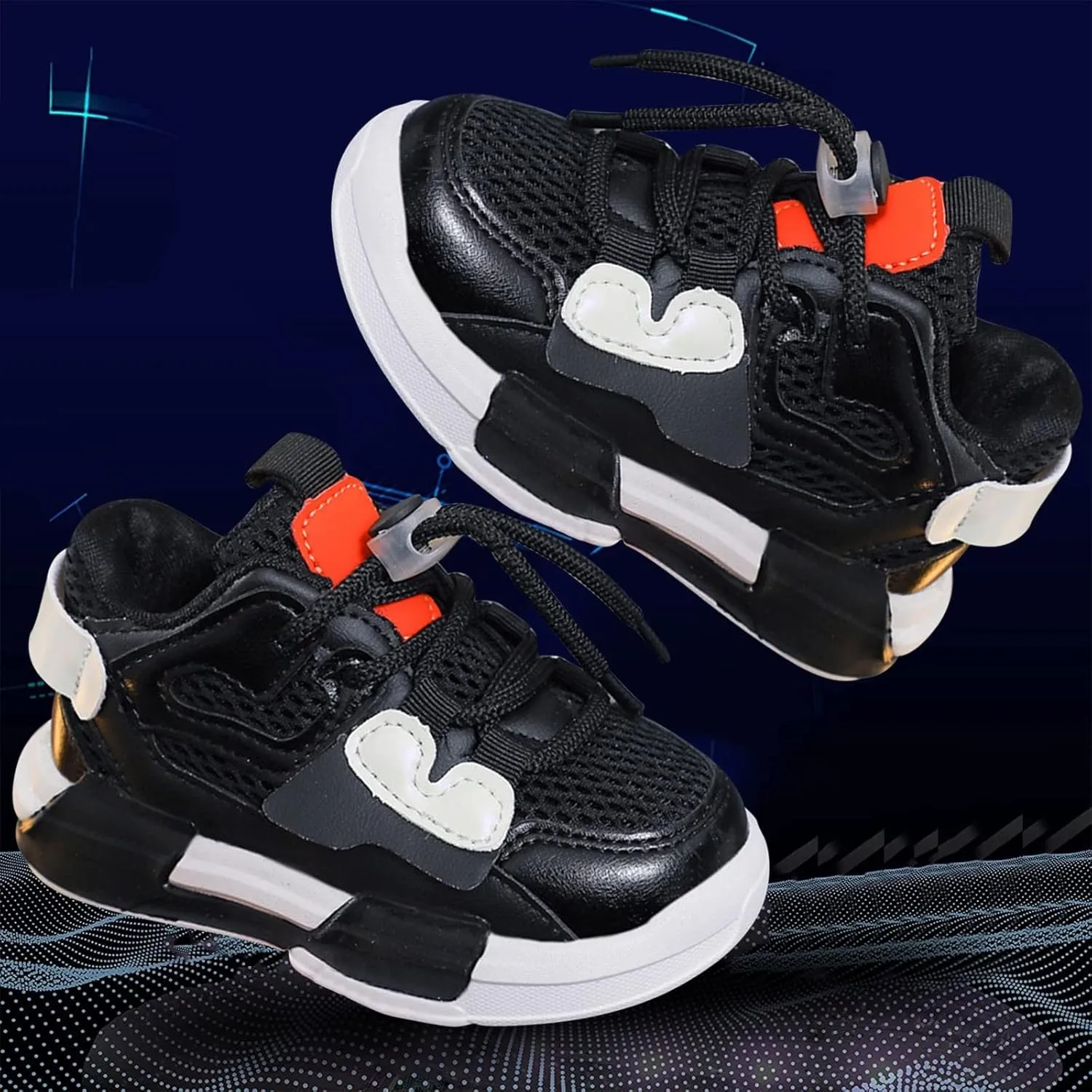 Baby Toddler Mesh Sneakers Infant Newborn Lace-Up First Walking Sport Shoes Lightweight Breathable Comfy Non Slip Shoes