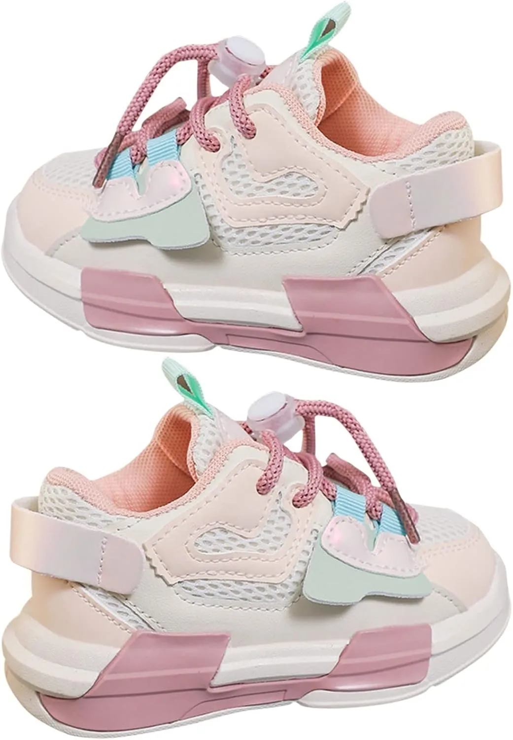 Baby Toddler Mesh Sneakers Infant Newborn Lace-Up First Walking Sport Shoes Lightweight Breathable Comfy Non Slip Shoes