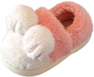 Big Girl Slipper Bedroom Slippers For Kids Cotton Slippers Girls Boys Slippers Memory Foam Comfy House Star Glitter