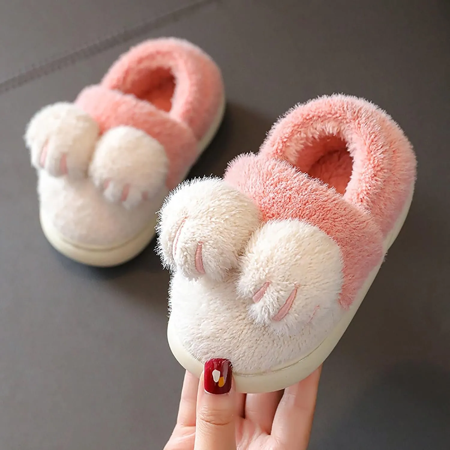 Big Girl Slipper Bedroom Slippers For Kids Cotton Slippers Girls Boys Slippers Memory Foam Comfy House Star Glitter
