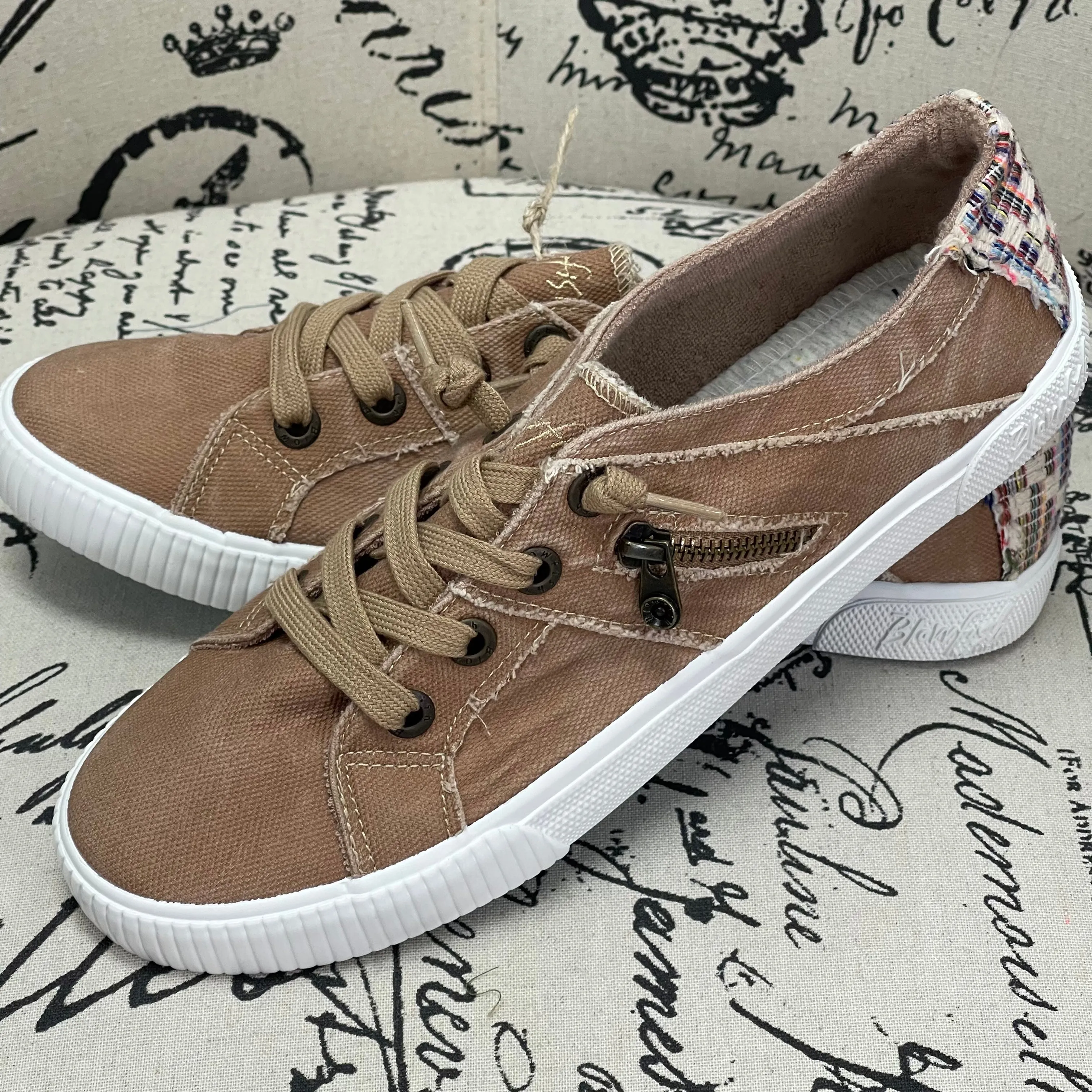 Blowfish Fruit Dirt Khaki Smoked Canvas Sneaker