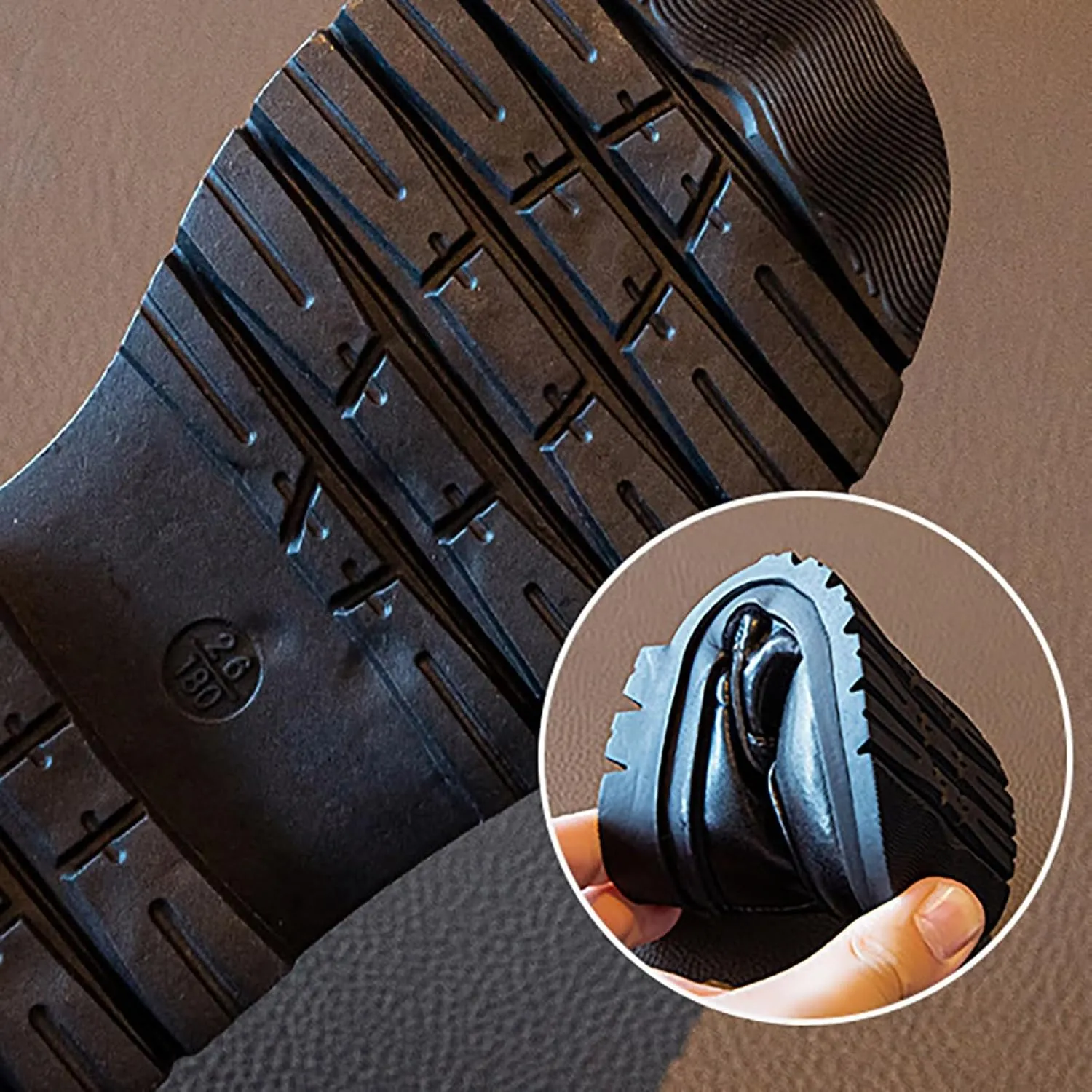 Boys Leather Sneakers Wedding Unform Dress Loafer Kids Boys Sole Non Slip Ankle Closed Sport Shoes Lightweight Comfy