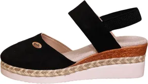 Cathalem Sandals for Women 2024 Espadrilles Platform Wedge Ankle Strap Sandals Comfortable Anti Slip Casual Shoes