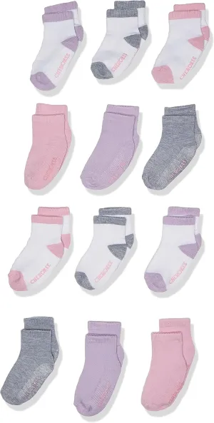 Cherokee Baby Girls' 12 Pack Shorty Ankle Socks