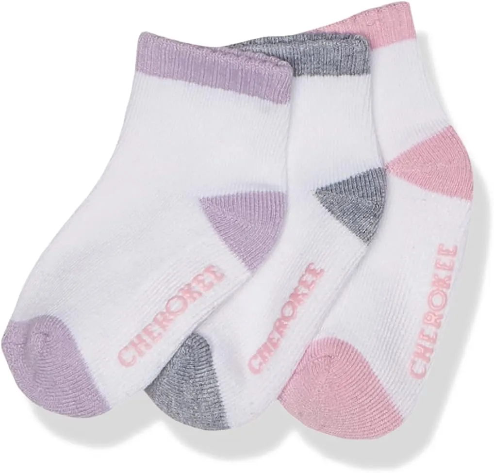 Cherokee Baby Girls' 12 Pack Shorty Ankle Socks