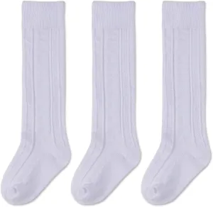 EPEIUS Baby Girls Boys Uniform Knee High Socks Tube Ruffled Stockings Infants and Toddlers (Pack of 3/5)