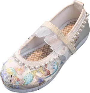 Girls Kids Pearl Princess Shoes Toddler Flat Wide Crb Sandals Summer Outdoor Dress Loafers Cute Ankle Trendy Shoes