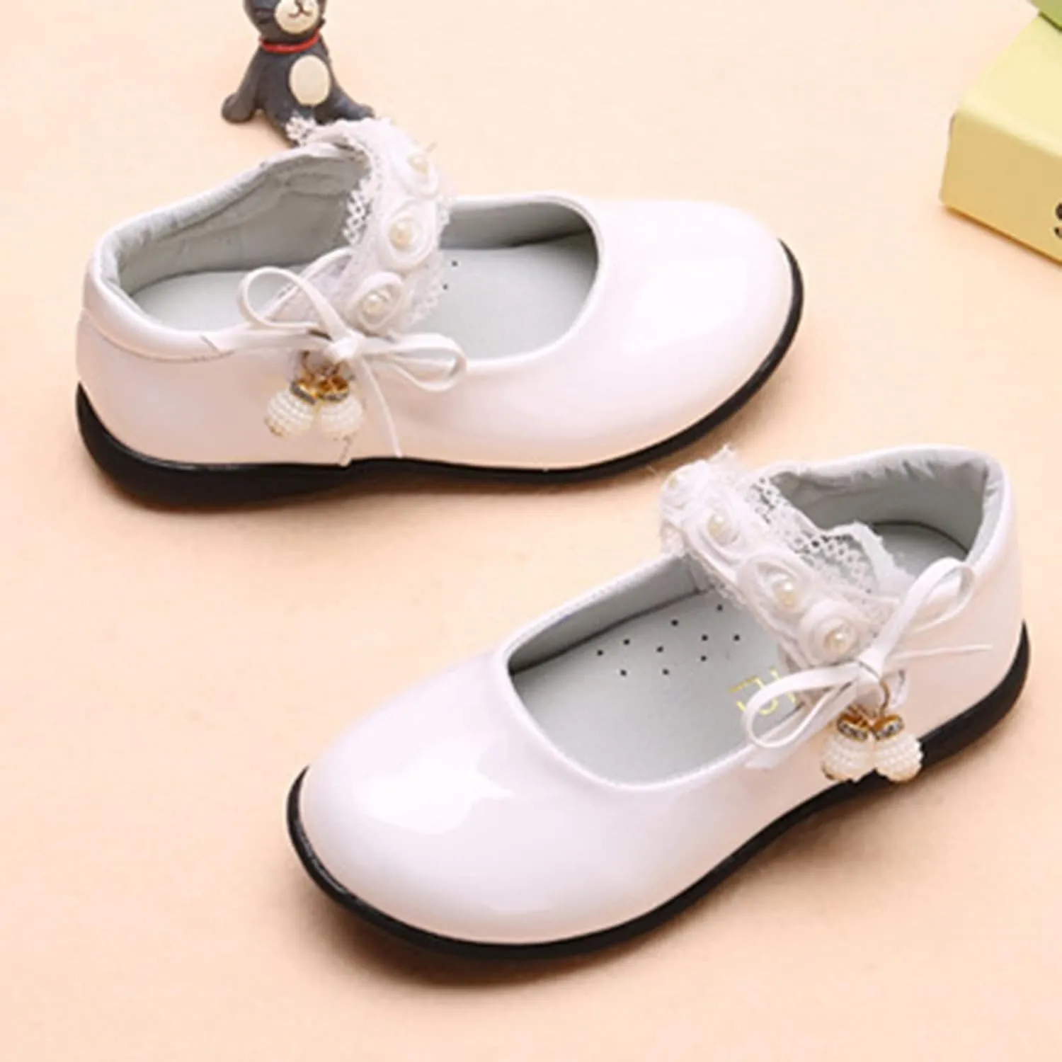 Girls Mary Jane Shoes School Kids Uniforms Flats Ballet Strap Dress Formal Slip-On Shoes Performance Shoes Youth