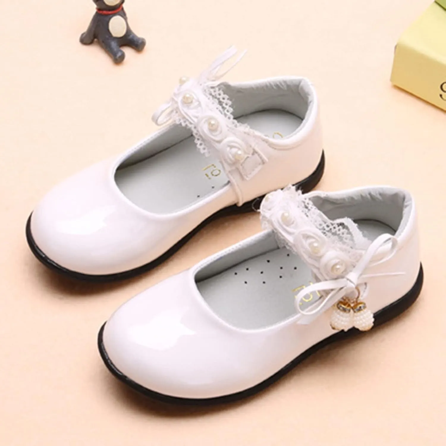 Girls Mary Jane Shoes School Kids Uniforms Flats Ballet Strap Dress Formal Slip-On Shoes Performance Shoes Youth