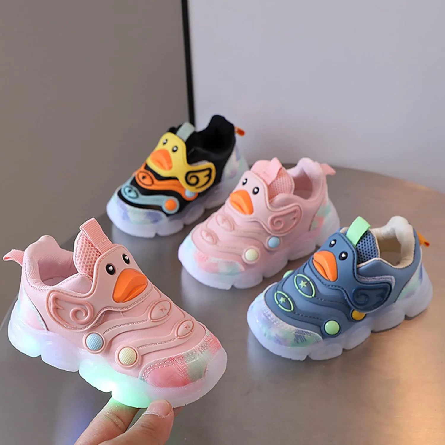 Girls Shoes Size 7 Children Sports Shoes Light Shoes Small White Shoes Light Board Shoes Non Slip Soft Shoes Big Kids
