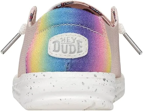 Hey Dude Wendy Youth Sparkle | Youth Loafers | Kids Slip On Shoes | Comfortable & Light-Weight