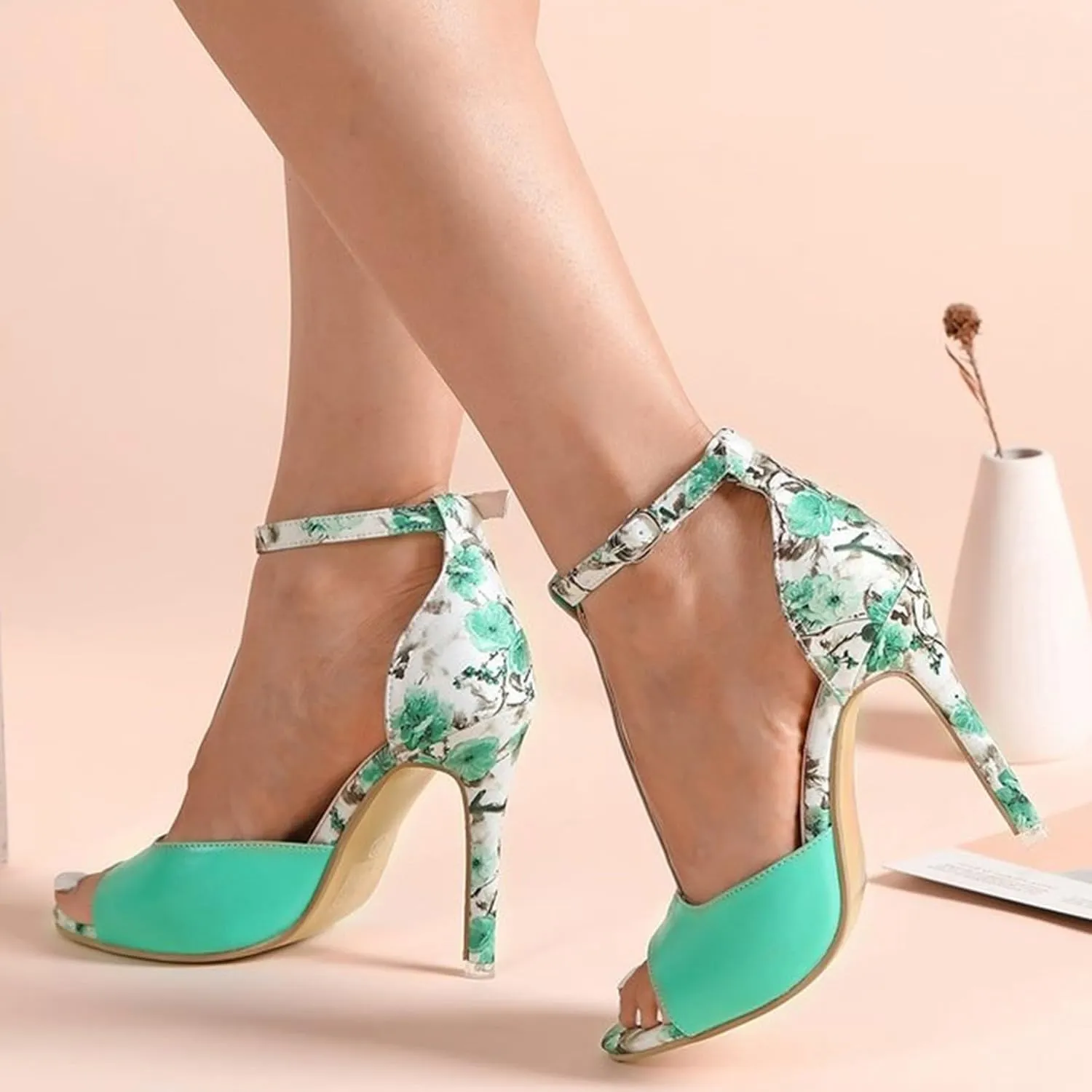 High Heels Pumps Women's Strappy Heels Flip Flops Open Toe Low Fashion Party Dress Thong Heeled Sandals Wedding Shoes