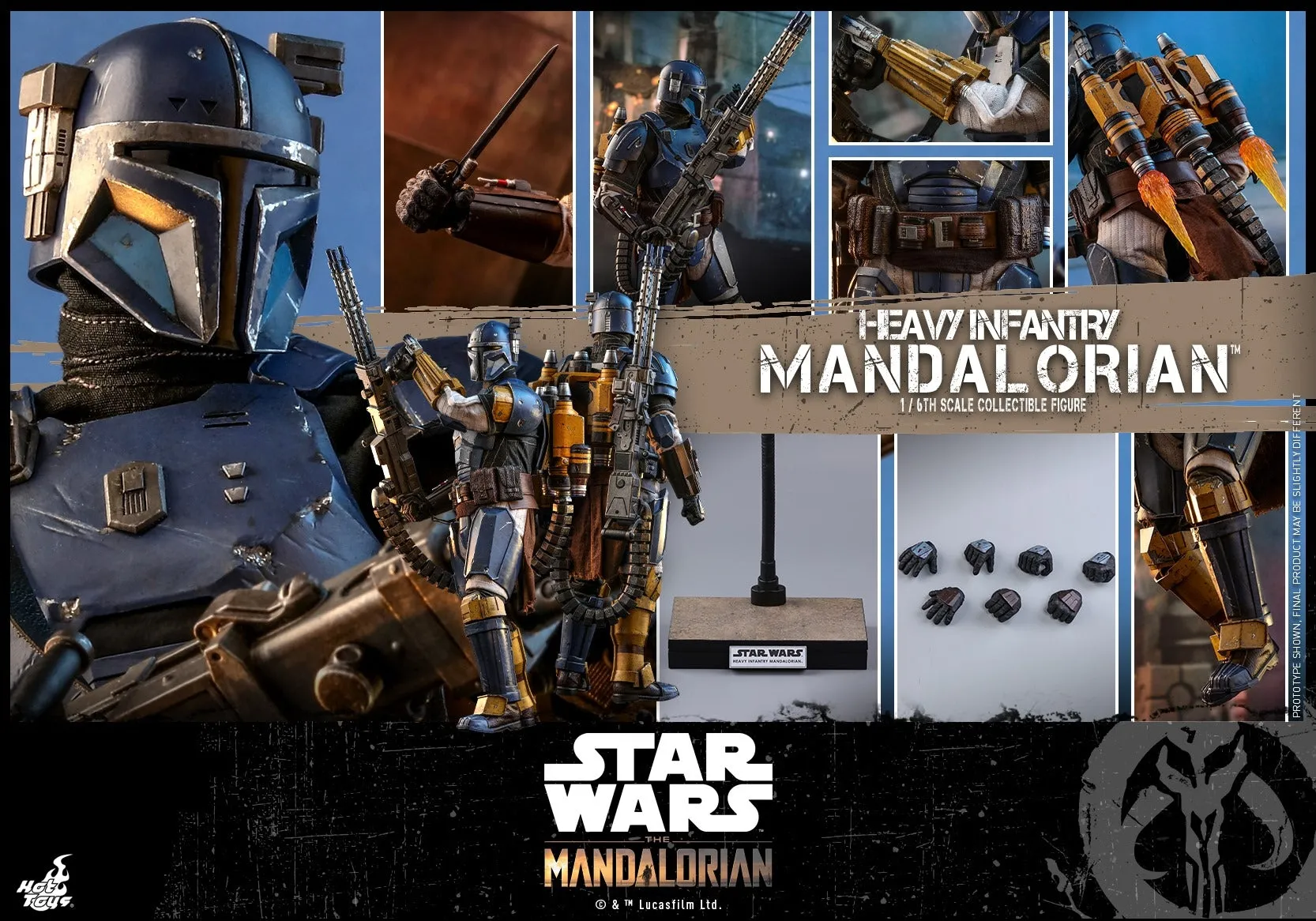 Hot Toys - TMS010 - The Mandalorian - 1/6th scale Heavy Infantry Mandalorian Collectible Figure