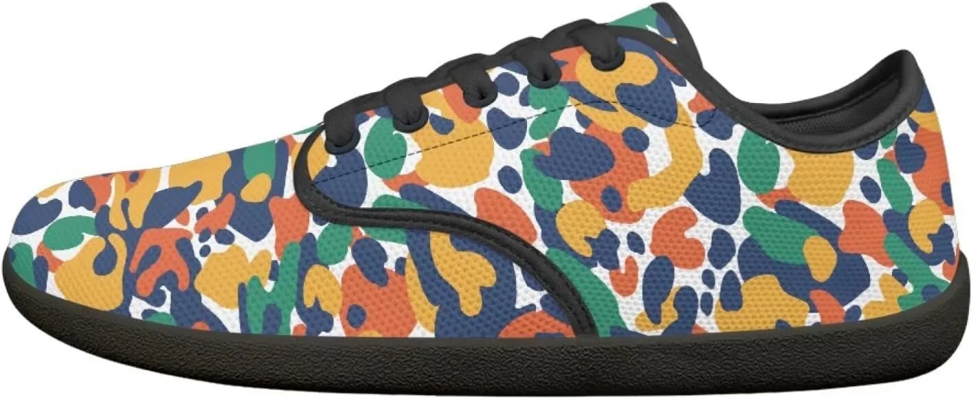 Jeiento Camouflage Theme Barefoot Shoes Men Zero Drop Shoes Mens Workout Shoes