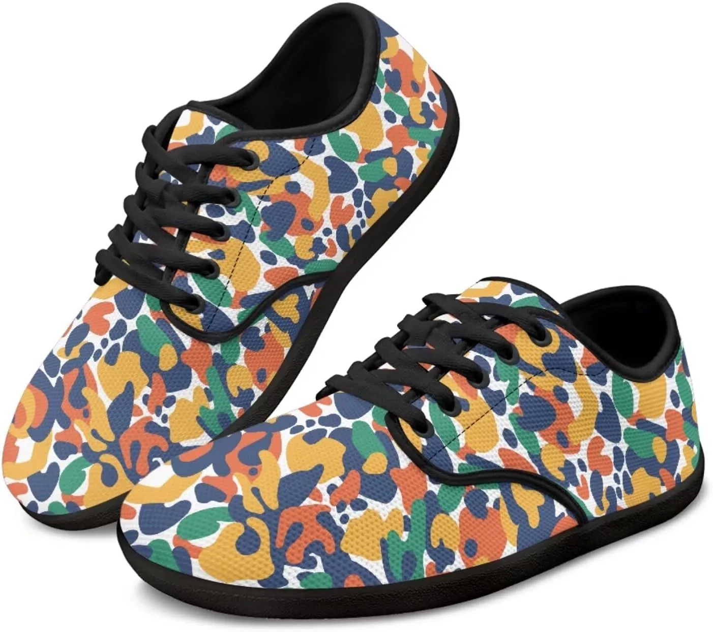 Jeiento Camouflage Theme Barefoot Shoes Men Zero Drop Shoes Mens Workout Shoes