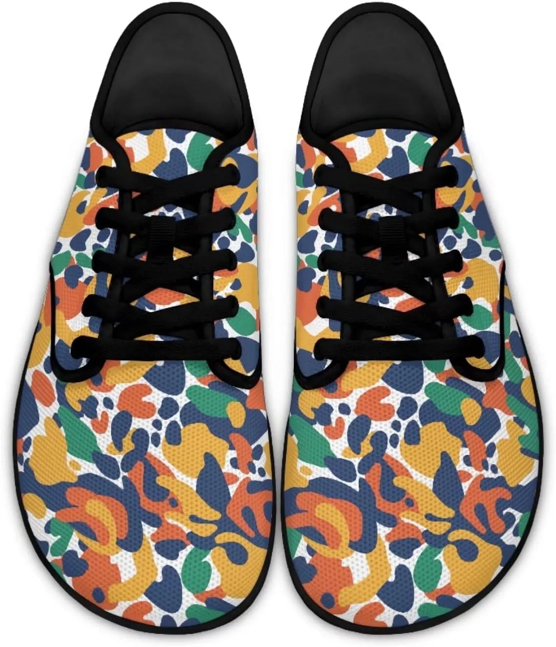 Jeiento Camouflage Theme Barefoot Shoes Men Zero Drop Shoes Mens Workout Shoes