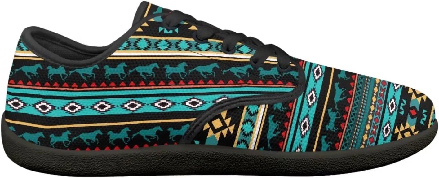 Jeiento Mens Womens Aztec Tribal Barefoot Shoes Wide Toe Box Running Shoes Zero Drop Sole