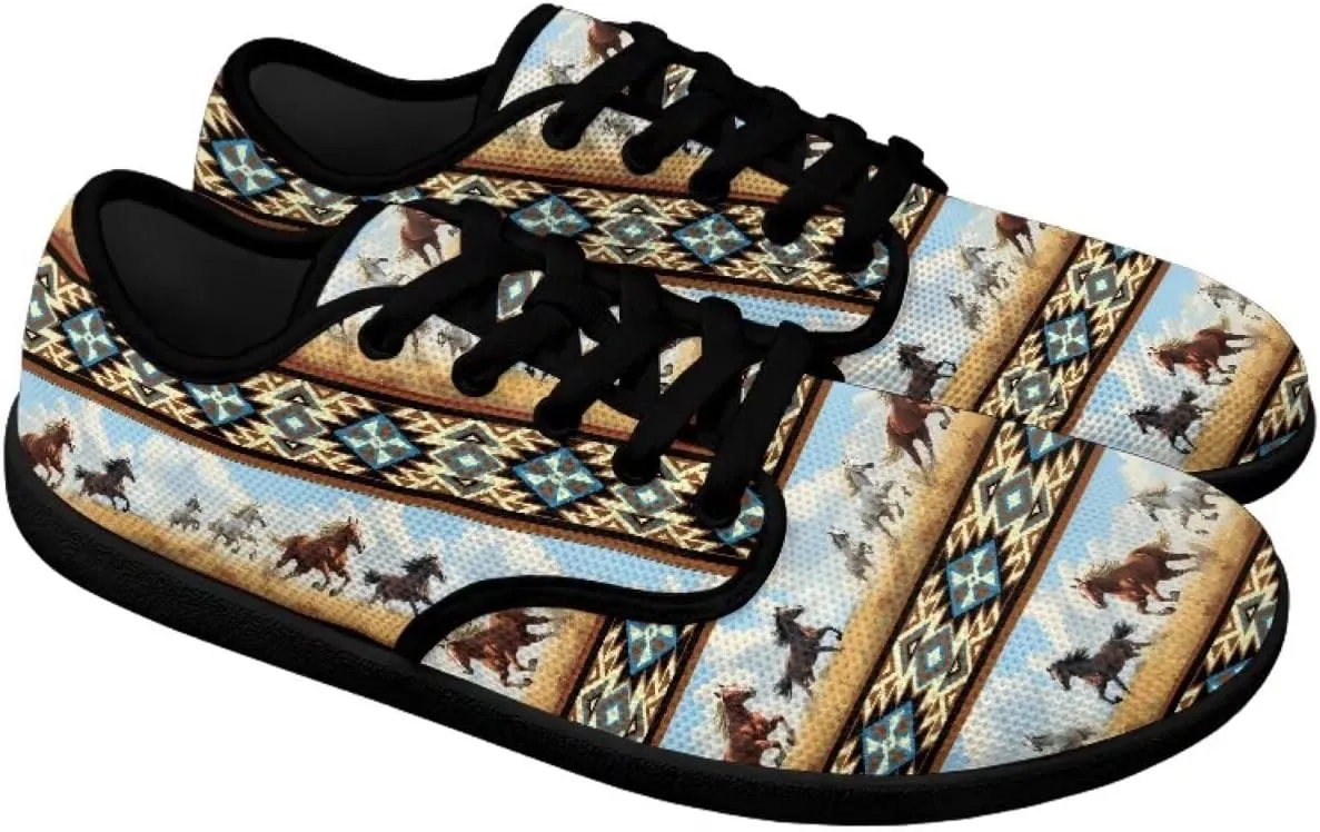 Jeiento Mens Womens Aztec Tribal Barefoot Shoes Wide Toe Box Running Shoes Zero Drop Sole