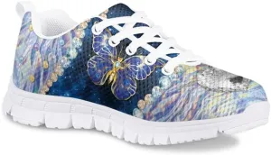 Judtueit Hipie Flower Kids Trainers School Shoes, Girls Low-Top Tennis Shoes, Teen Autumn/Winter Sneakers Hiking Shoes