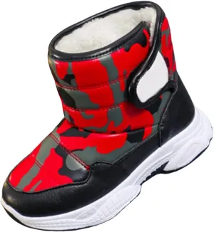 Kids Chunky Warm Snow Boots Boys Girls Winter Waterroof Outdoor Slip esistant Cold Weather Comfy Soft Shoes