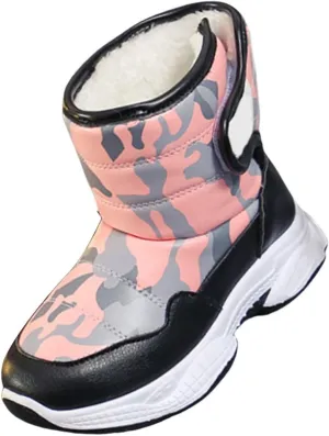 Kids Chunky Warm Snow Boots Boys Girls Winter Waterroof Outdoor Slip esistant Cold Weather Comfy Soft Shoes
