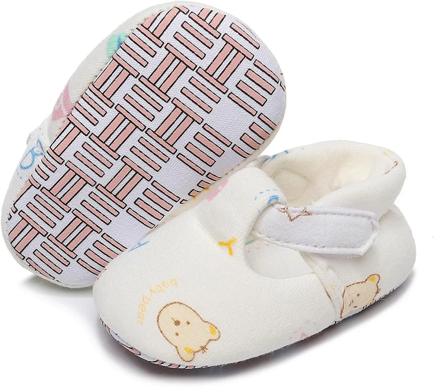 Kids Cotton Soft Sandals Indoor Casual Breathable Light Shoes Baby Boys Girls First Walking Ankle Cute Comfy Sneaker