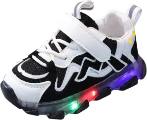 Kids Fashion Sneakers Light Led Kids Mesh Luminous Sport Baby Running Girls Shoes Baby Shoes