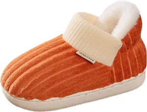 Kids Home Slippers Girls Boys Slippers Cotton Comfy House Slippers Bedroom Home Slippers Black Dress Shoes for Girls
