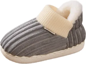 Kids Home Slippers Girls Boys Slippers Cotton Comfy House Slippers Bedroom Home Slippers Black Dress Shoes for Girls