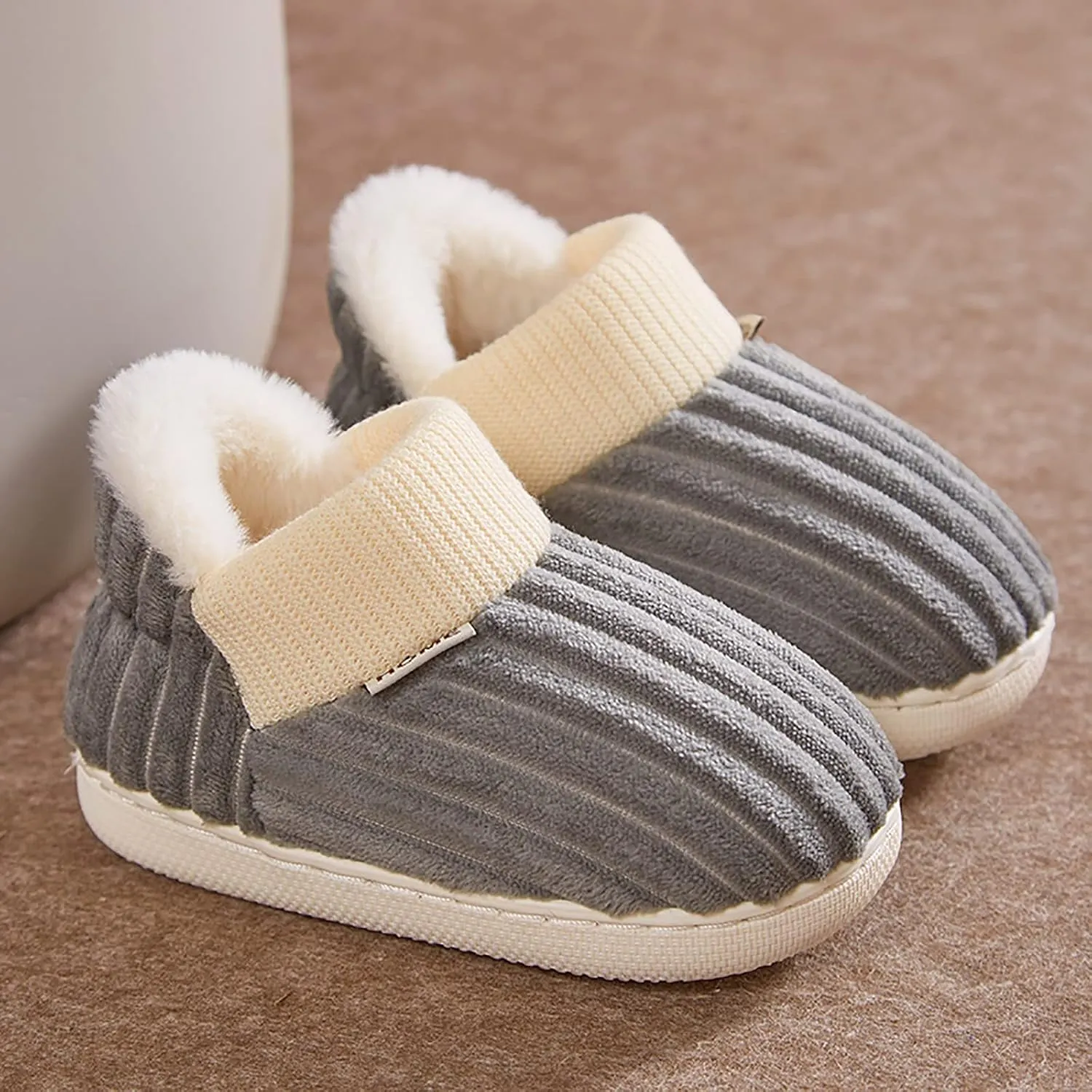 Kids Home Slippers Girls Boys Slippers Cotton Comfy House Slippers Bedroom Home Slippers Black Dress Shoes for Girls