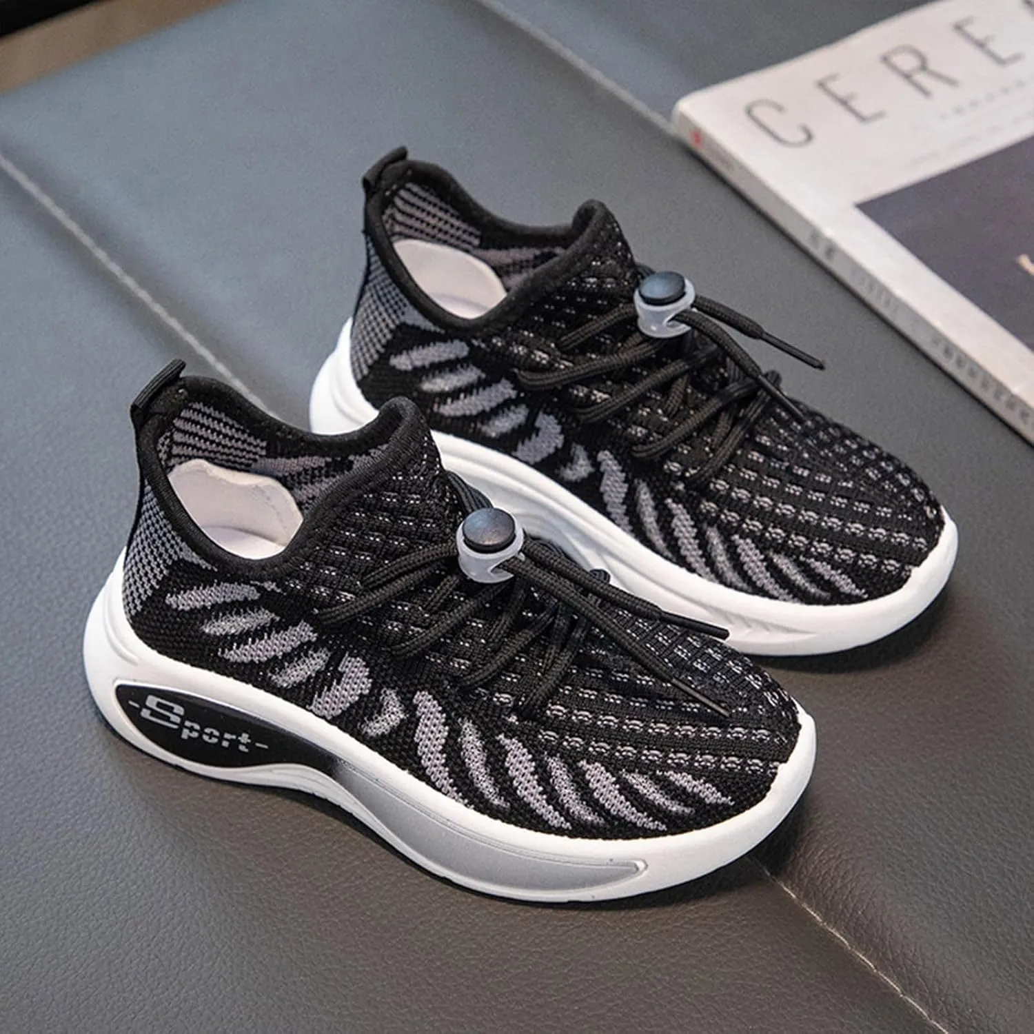 Kids Mesh Lace Sneakers Outdoor Running Athletic Non Slip Sport Shoes Youth Childrens Breathable Comfy Soft Casual Shoes