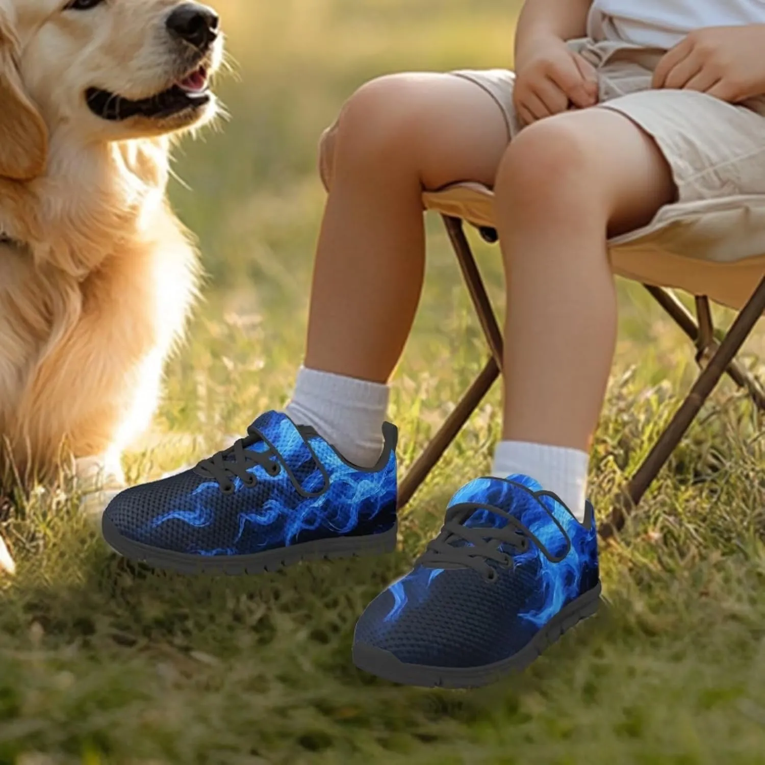 Kids Shoes for Boys Breathable Lightweight Slip on Low Top Sneakers Breathable Mesh Athletic Casual Shoes